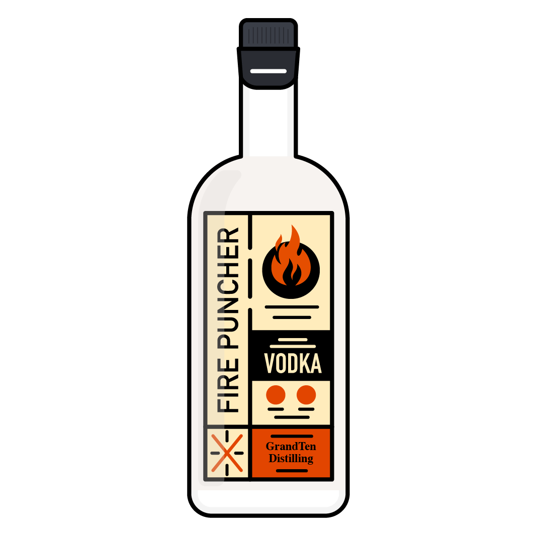 Fire Puncher vodka is GrandTen Distilling’s craft small batch chipotle hickory vodka