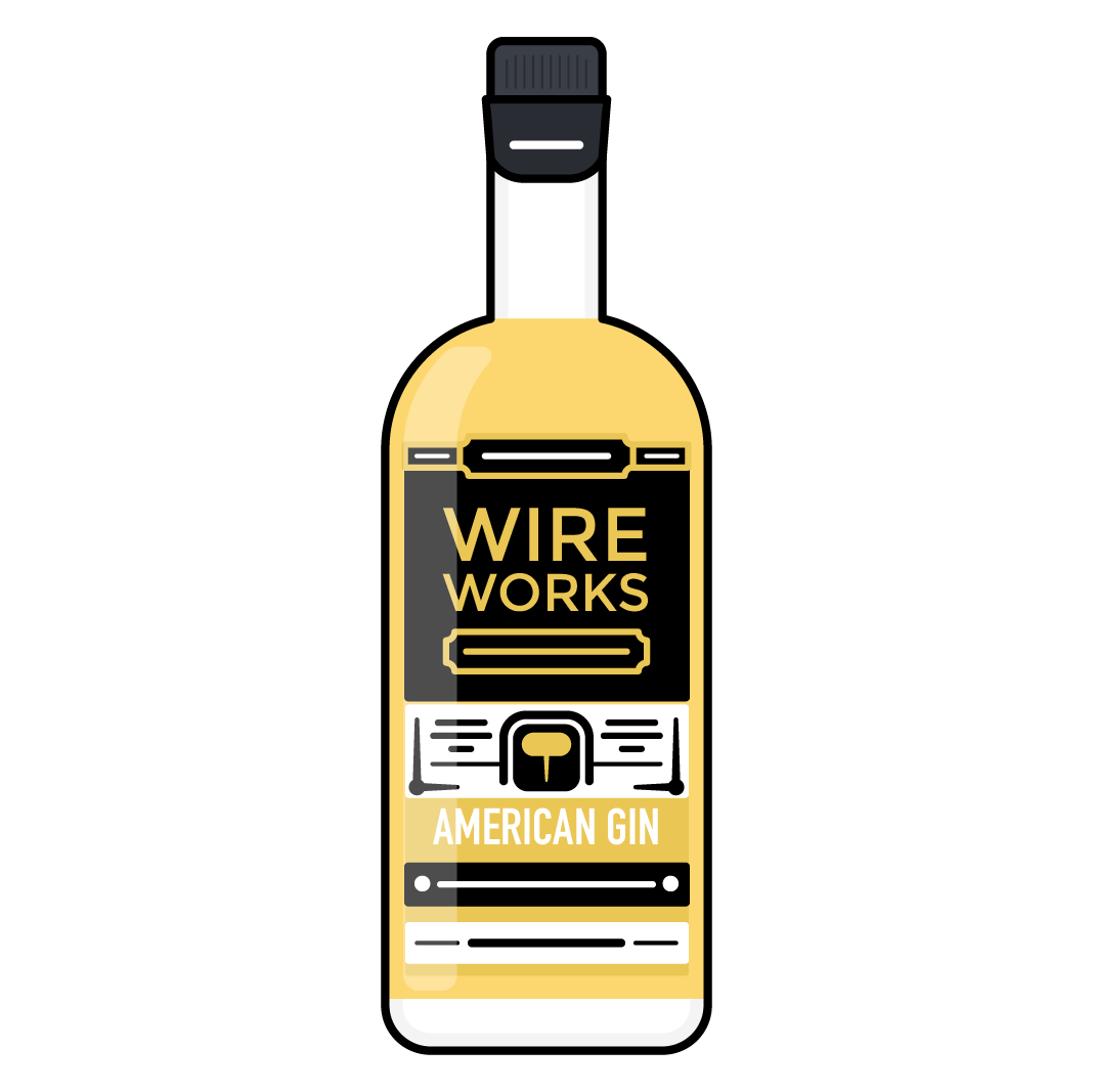 Wire Works Special Reserve is GrandTen Distilling’s bourbon whiskey barrel aged craft small batch gin for winter, autumn, spring and summer cocktails