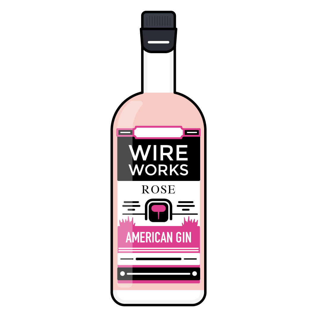 Wire Works Rosé is GrandTen Distilling’s craft small batch gin for spring and summer cocktails